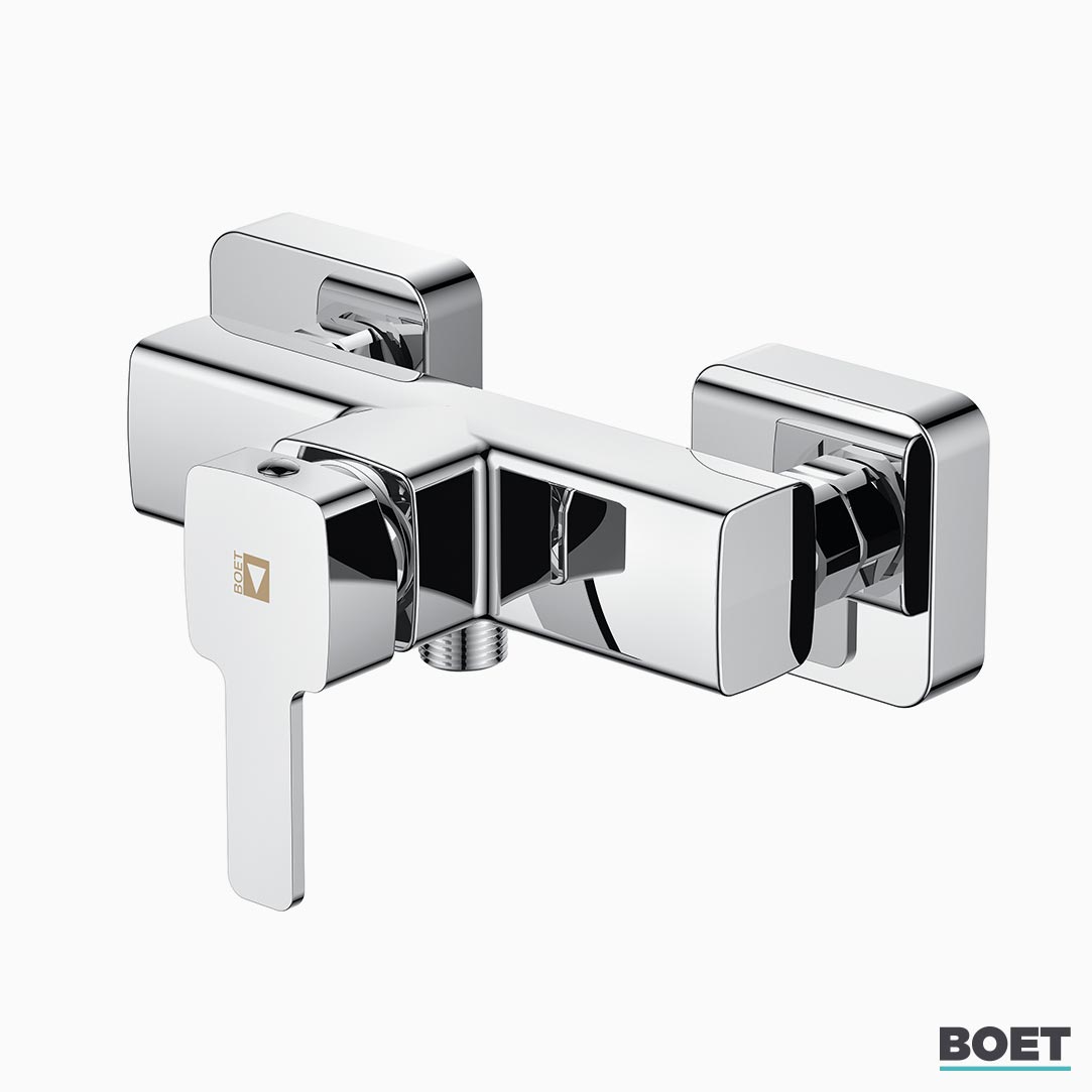 Exterior mixer tap for shower