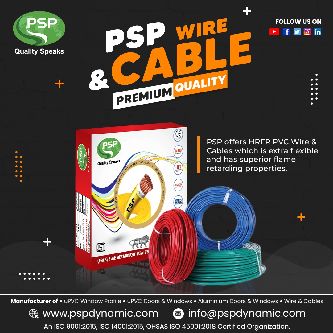 Electric cable manufacturer in India: PSP Dynamic Limited