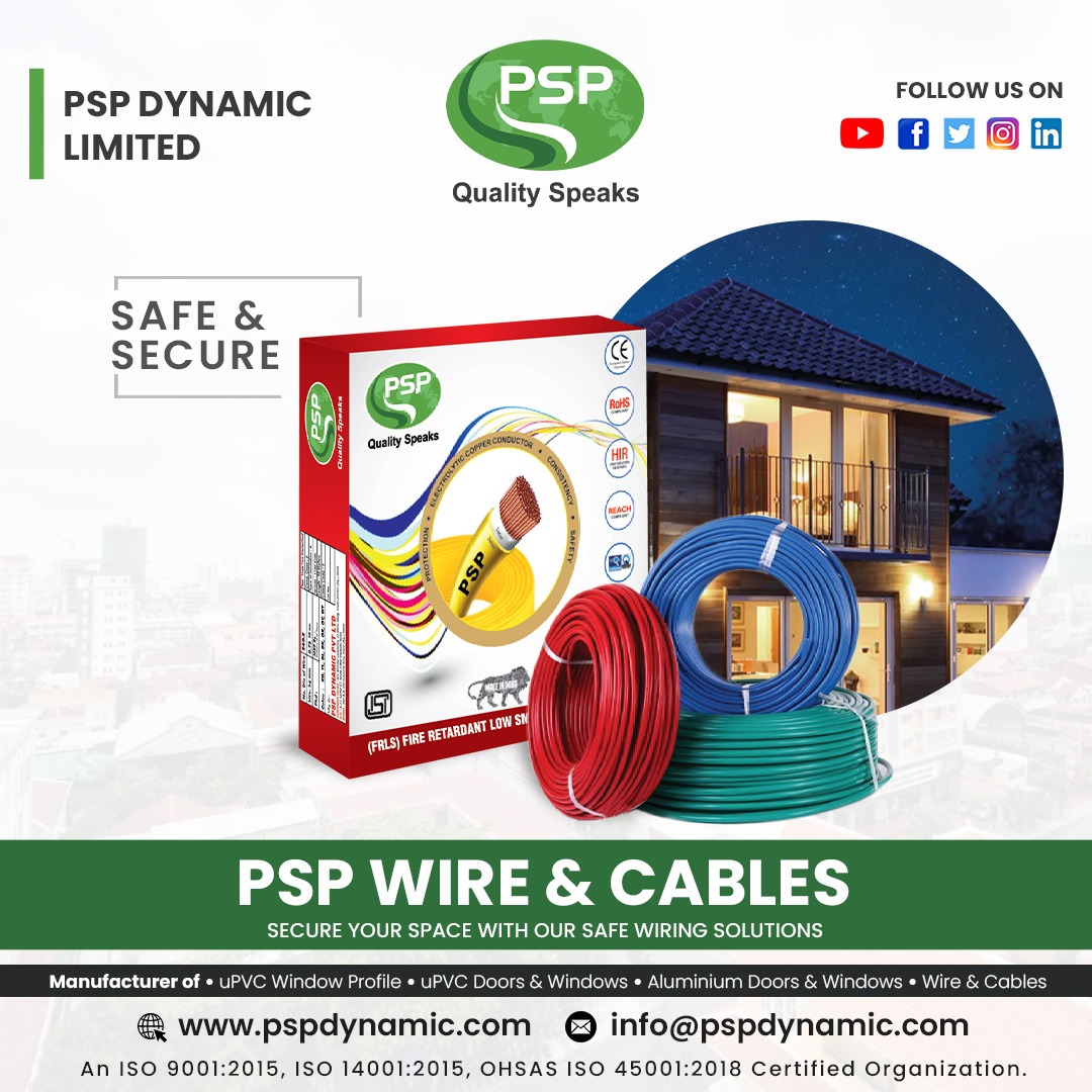 Electric wire and cable manufacturer in India: PSP Dynamic Limited