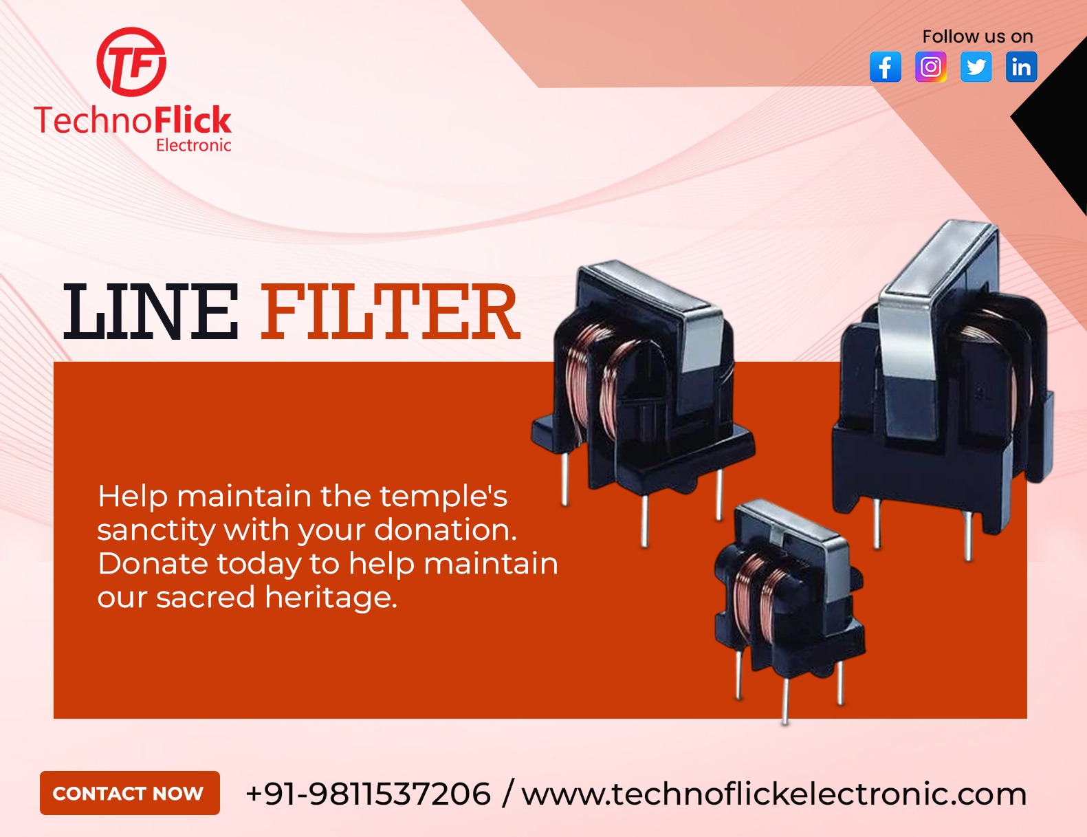 Line Filter Manufacturer in New Delhi: TechnoFlick Electronic