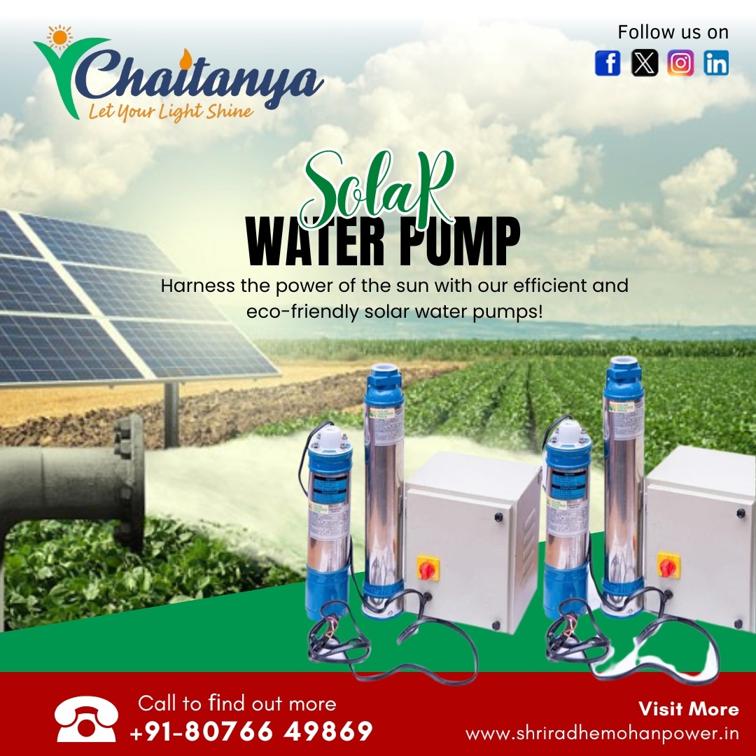 Solar Water Pump Manufacturers from Delhi NCR: Shri Radhe Mohan Power