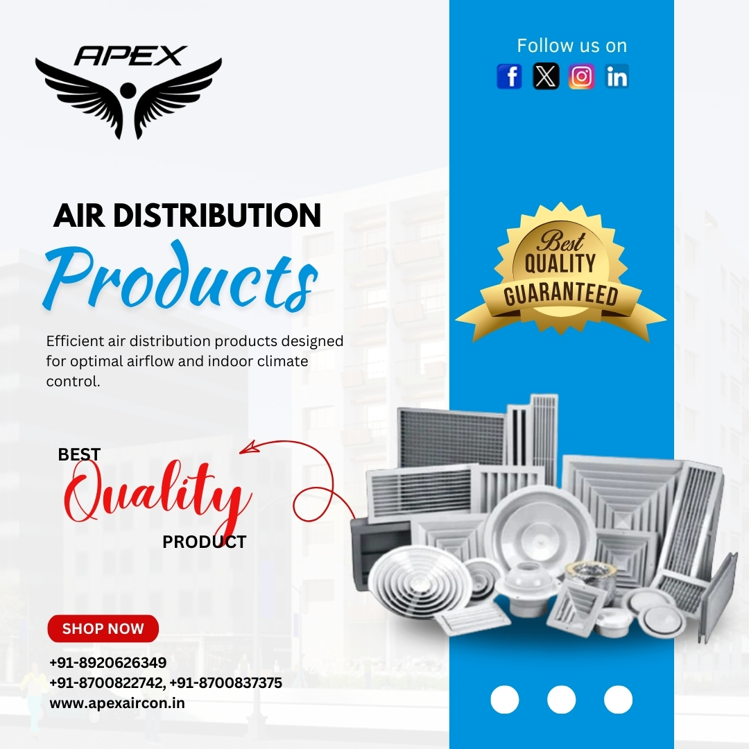 Top Air Distribution Products Supplier and Exporter in Ghaziabad | Apex Aircon