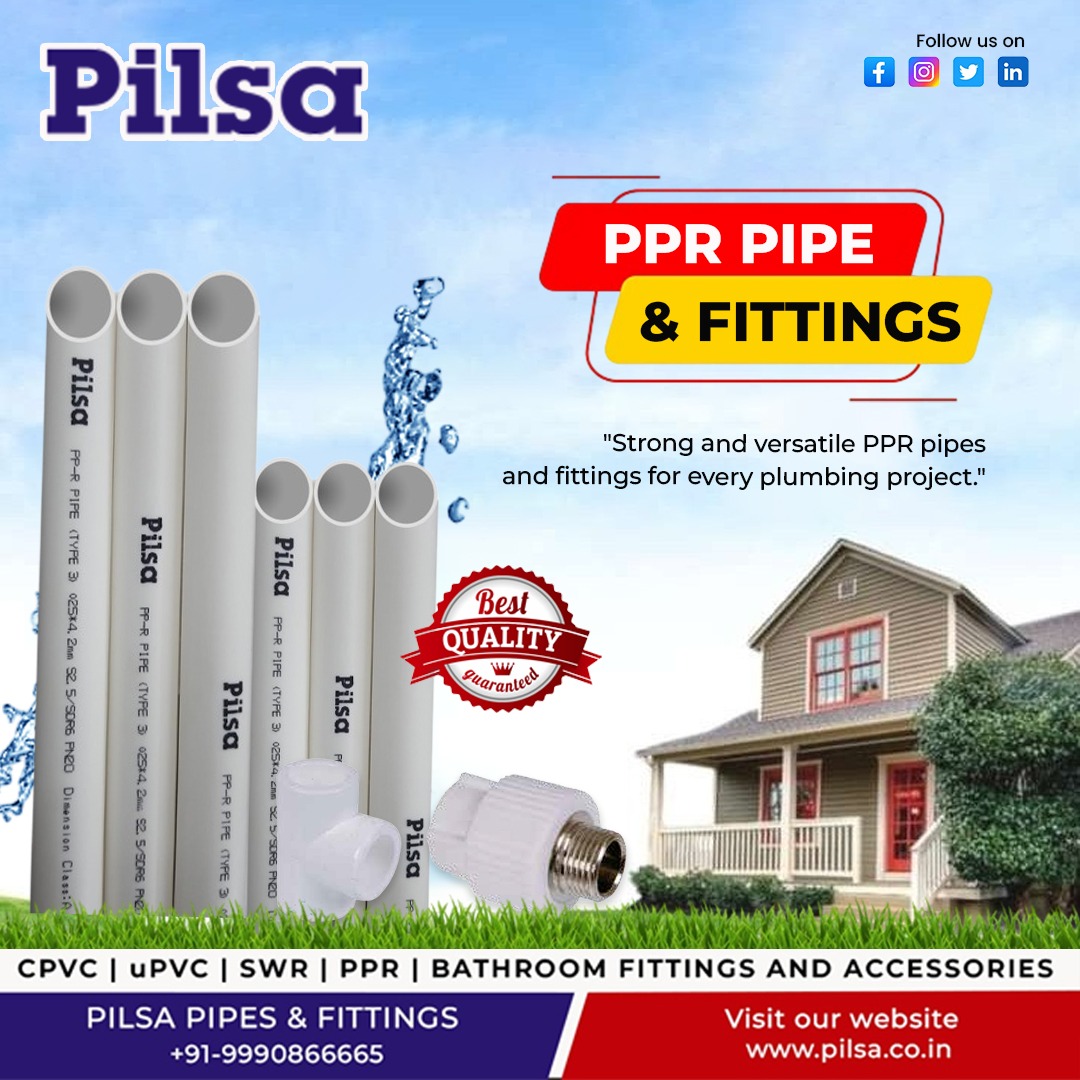 Top PPR Drinking Water Pipes Manufacturer in Noida: Pilsa Pipe