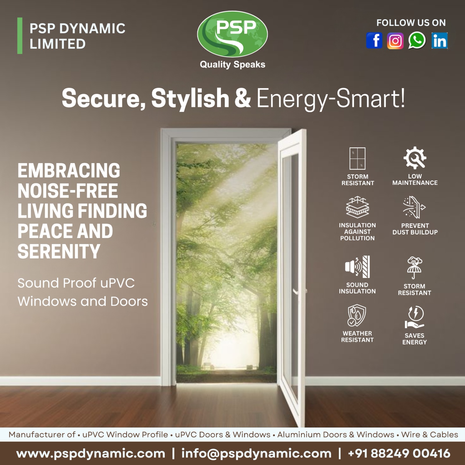 Top uPVC Brands in India  -  PSP Dynamic Limited