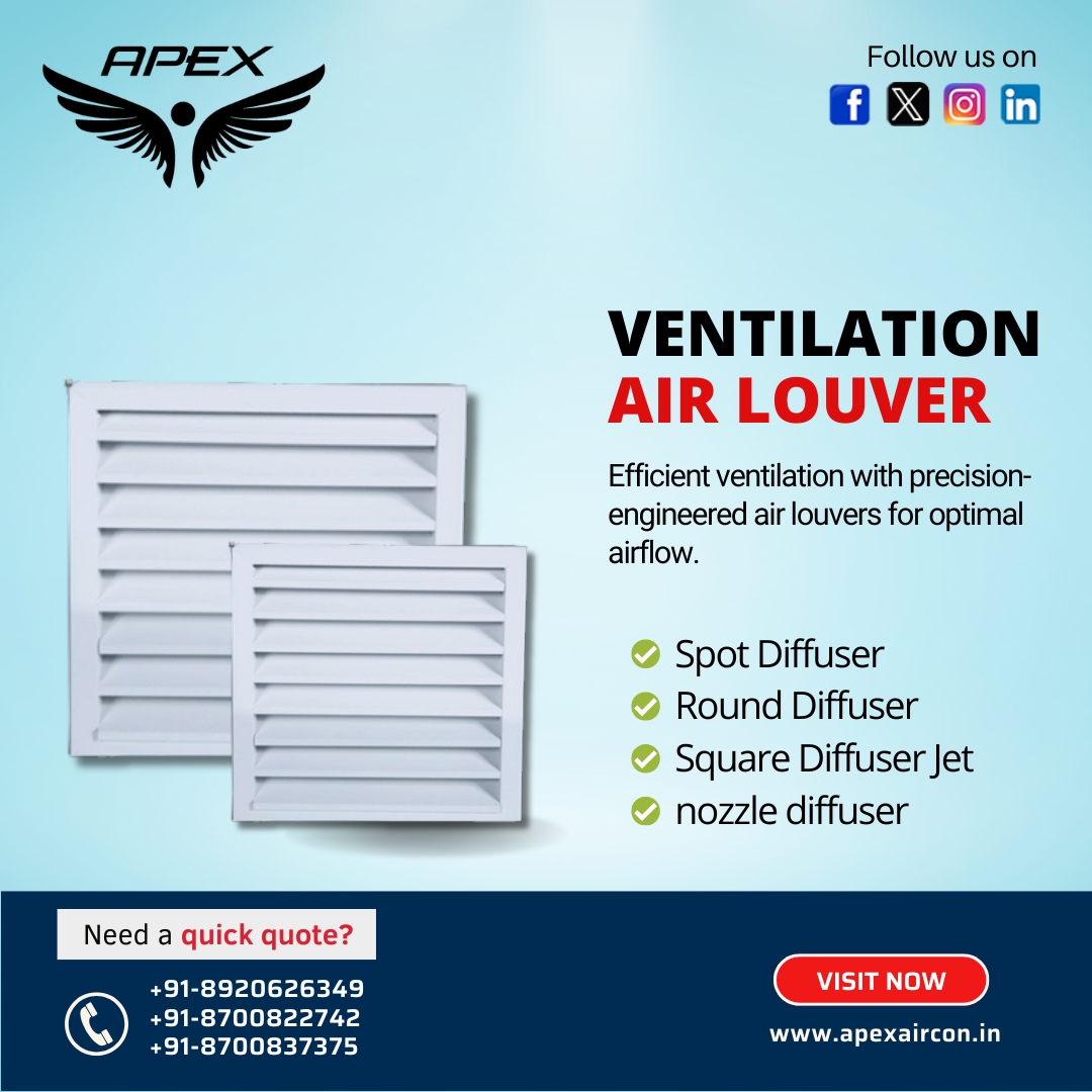 Top Ventilation Air Louver Dealer in Delhi NCR: Apex Aircon