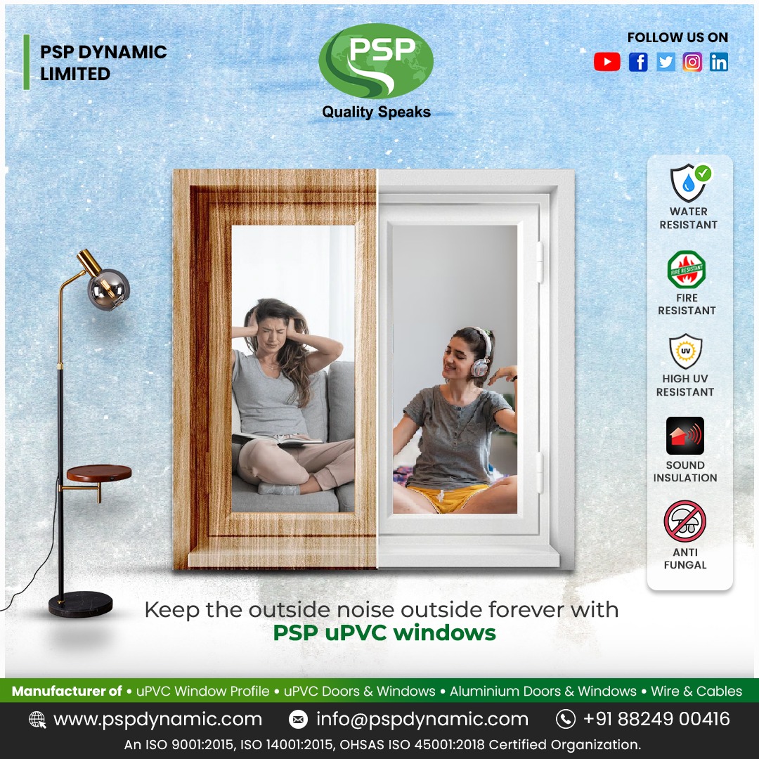 uPVC profiles for doors and windows : PSP Dynamic Limited