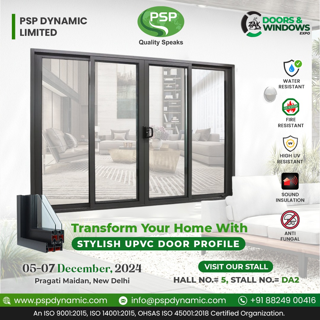 UPVC door and window manufacturer in India: PSP Dynamic Limited