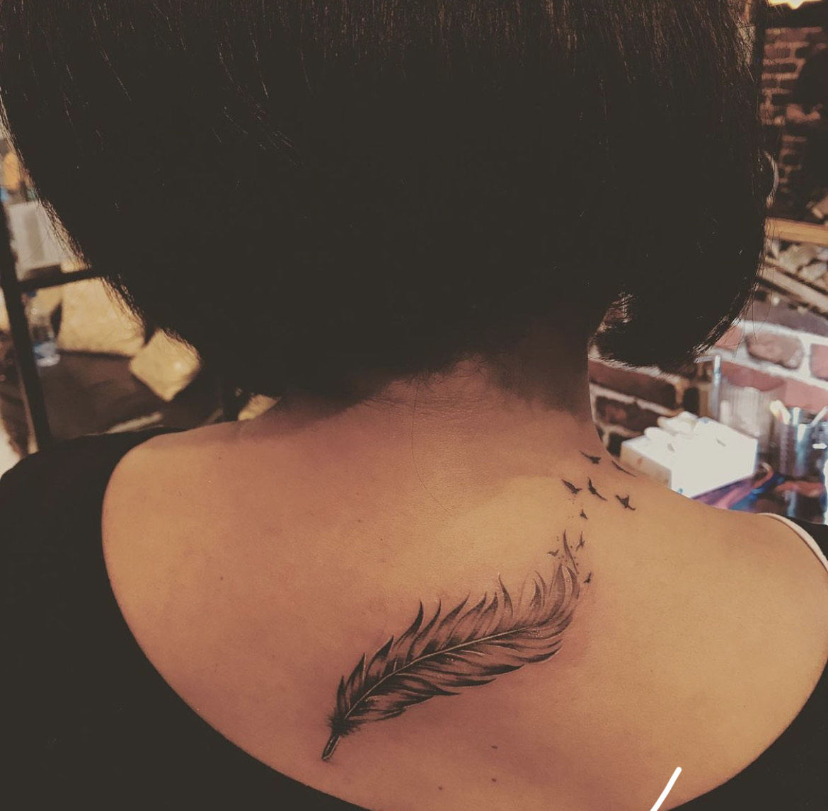 Nack Tattoo Ideas  Men neck tattoo feathers and birds  Birds nack  tattoo  YouTube