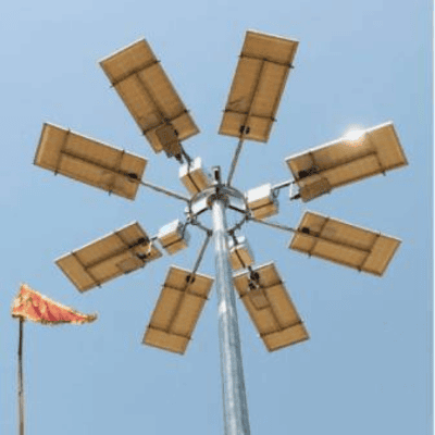 100W Solar Highmast Lighting System