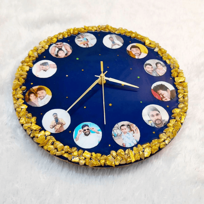 Custom Baby Milestone Resin Clock