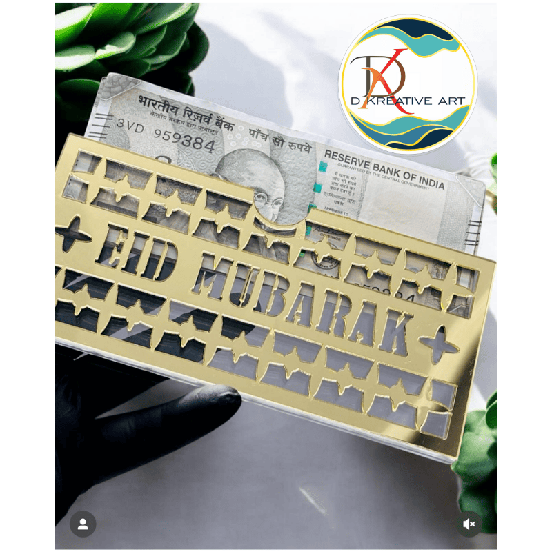 Eid Mubarak Acrylic Envelope