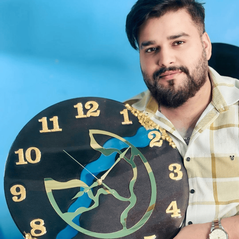 Luxury Resin Wall Clock