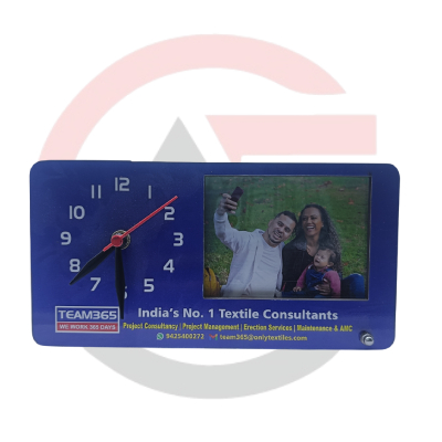 Promotional Photo frame with clock